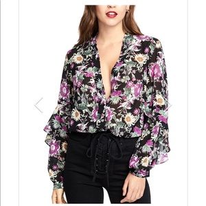 HOST PICK 🎉 RACHEL ROY Ainsley Floral Ruffle Long Sleeve Blouse